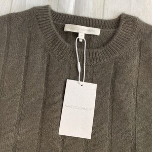 Naked Cashmere NWT Dark Green/brown sweater